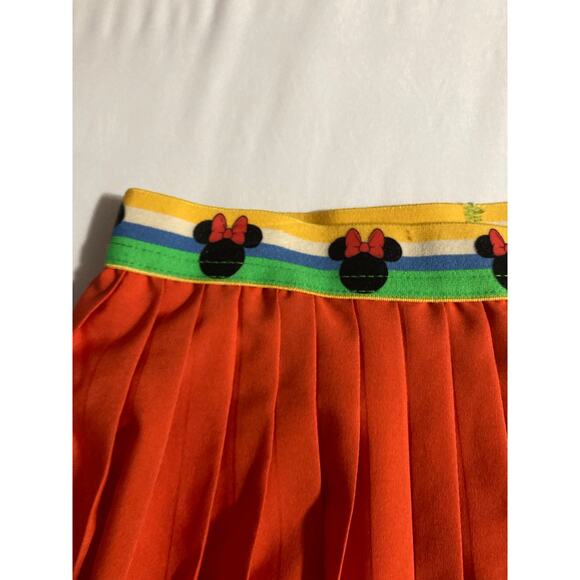 Girls Disney Minnie Mouse Orange Skirt with Character Waistband Detail, Size 7/8 - Picture 2 of 6